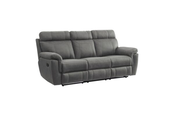 9301GRY Seating-Clifton Collection 2pc Set: Sofa, Love