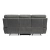 9301GRY Seating-Clifton Collection 2pc Set: Sofa, Love