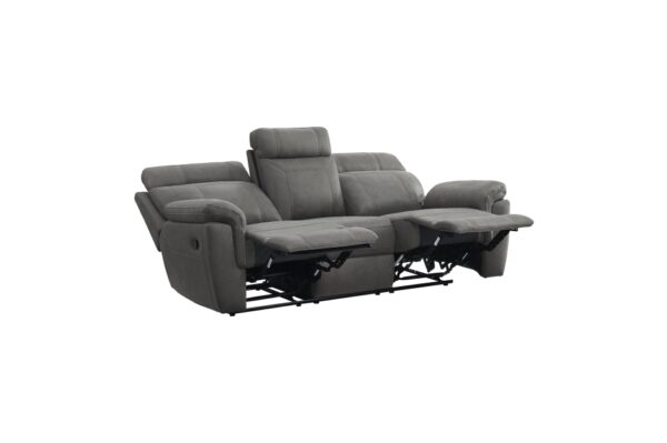 9301GRY Seating-Clifton Collection 2pc Set: Sofa, Love