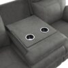 9301GRY Seating-Clifton Collection 2pc Set: Sofa, Love