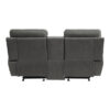 9301GRY Seating-Clifton Collection 2pc Set: Sofa, Love