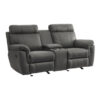 9301GRY Seating-Clifton Collection 2pc Set: Sofa, Love
