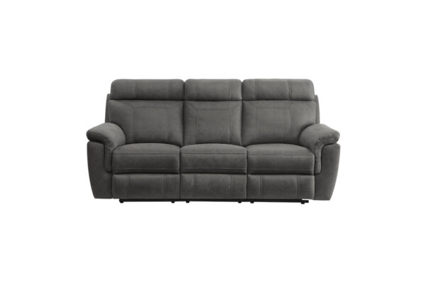 9301GRY Seating-Clifton Collection 2pc Set: Sofa, Love