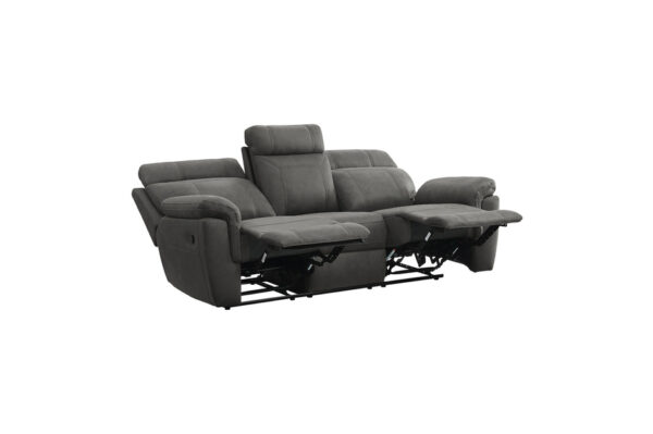 9301GRY Seating-Clifton Collection 2pc Set: Sofa, Love