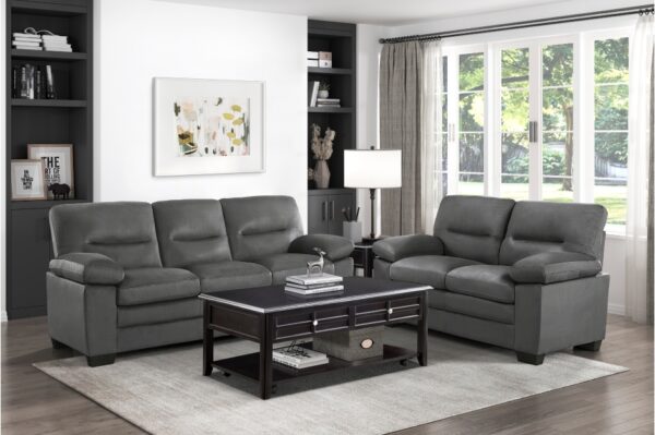 9328DG Seating-Keighly Collection 2pc Set: Sofa, Love