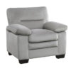 9328GY Seating-Keighly Collection 2pc Set: Sofa, Love