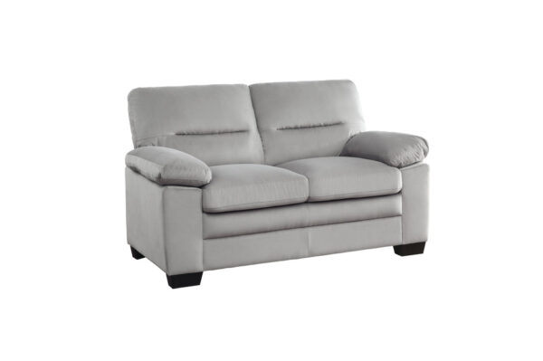 9328GY Seating-Keighly Collection 2pc Set: Sofa, Love