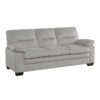 9328GY Seating-Keighly Collection 2pc Set: Sofa, Love