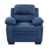 9333BU Seating-Holleman Collection 2pc Set: Sofa, Love