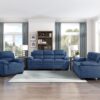 9333BU Seating-Holleman Collection 2pc Set: Sofa, Love