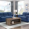9333BU Seating-Holleman Collection 2pc Set: Sofa, Love