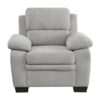 9333GY Seating-Holleman Collection 2pc Set: Sofa, Love