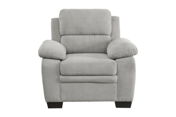 9333GY Seating-Holleman Collection 2pc Set: Sofa, Love