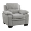 9333GY Seating-Holleman Collection 2pc Set: Sofa, Love