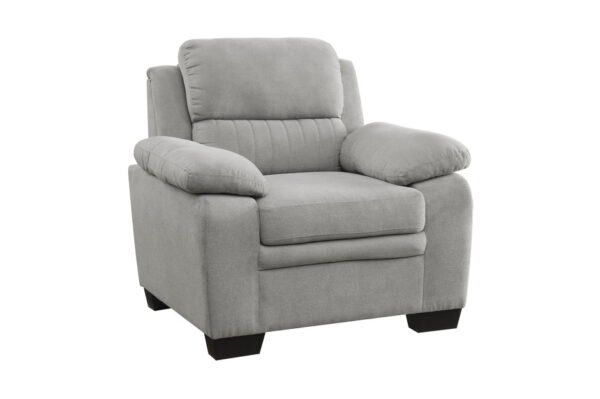 9333GY Seating-Holleman Collection 2pc Set: Sofa, Love