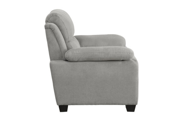 9333GY Seating-Holleman Collection 2pc Set: Sofa, Love