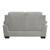 9333GY Seating-Holleman Collection 2pc Set: Sofa, Love