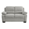 9333GY Seating-Holleman Collection 2pc Set: Sofa, Love