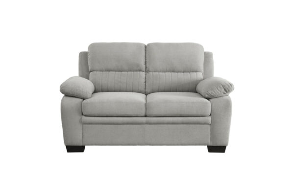 9333GY Seating-Holleman Collection 2pc Set: Sofa, Love