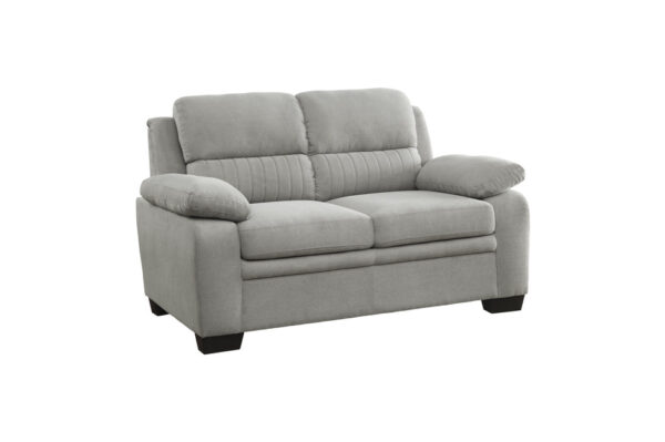 9333GY Seating-Holleman Collection 2pc Set: Sofa, Love
