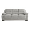 9333GY Seating-Holleman Collection 2pc Set: Sofa, Love