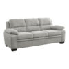 9333GY Seating-Holleman Collection 2pc Set: Sofa, Love