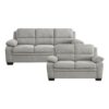 9333GY Seating-Holleman Collection 2pc Set: Sofa, Love