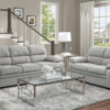 9333GY Seating-Holleman Collection 2pc Set: Sofa, Love