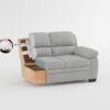 9333GY Seating-Holleman Collection 2pc Set: Sofa, Love