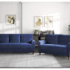 9348BUE Seating-Dunleith Collection 2pc Set: Sofa, Love