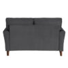 9348GRY Seating-Dunleith Collection 2pc Set: Sofa, Love