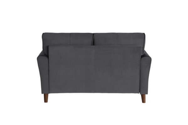 9348GRY Seating-Dunleith Collection 2pc Set: Sofa, Love