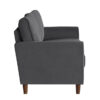 9348GRY Seating-Dunleith Collection 2pc Set: Sofa, Love
