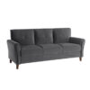 9348GRY Seating-Dunleith Collection 2pc Set: Sofa, Love