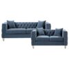 9349DBU Seating-Orina Collection 2pc Set: Sofa, Love
