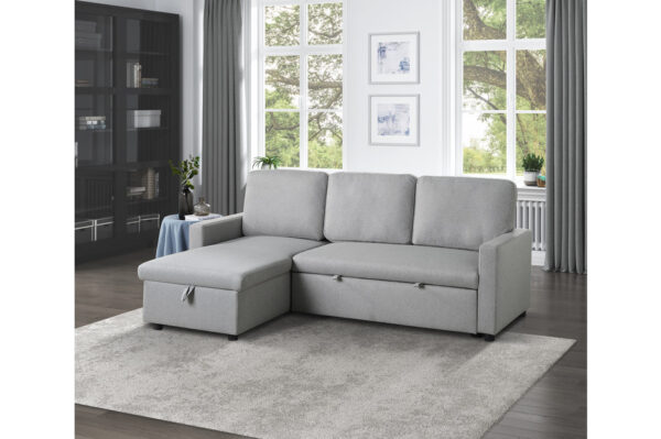 9359GRY Seating-Brandolyn Collection 2-Piece Reversible Sectional...