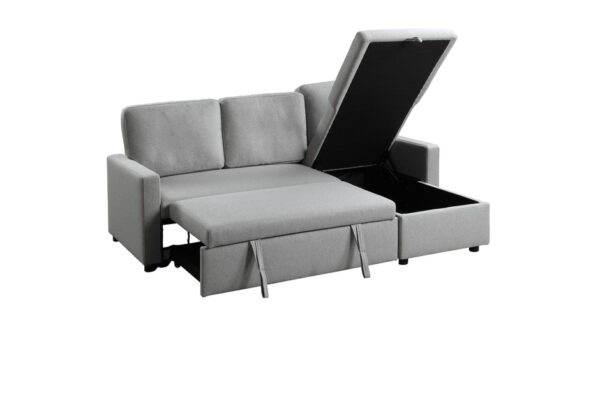 9359GRY Seating-Brandolyn Collection 2-Piece Reversible Sectional...