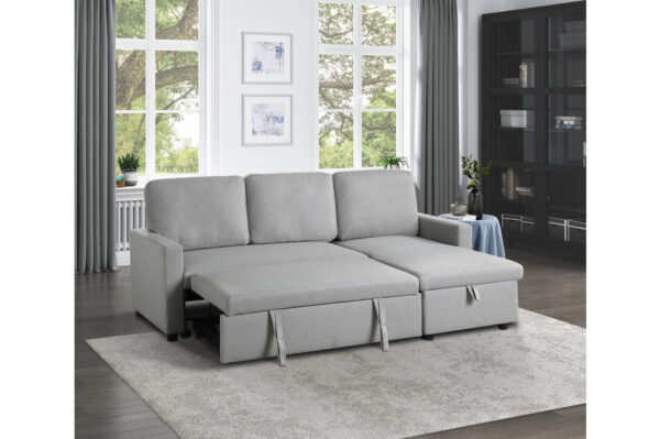 9359GRY Seating-Brandolyn Collection 2-Piece Reversible Sectional...