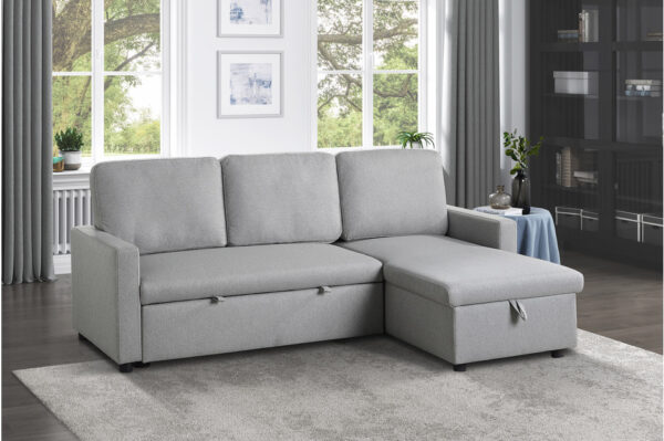 9359GRY Seating-Brandolyn Collection 2-Piece Reversible Sectional...