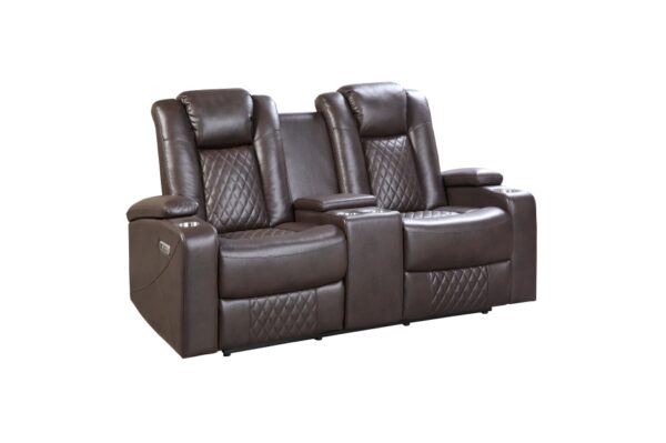 9366DB Seating-Caelan Collection 2pc Set: Sofa, Love (Power)