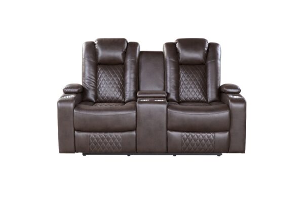 9366DB Seating-Caelan Collection 2pc Set: Sofa, Love (Power)