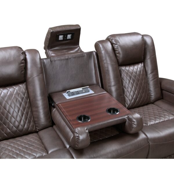 9366DB-3PWH Power Double Reclining Sofa ...
