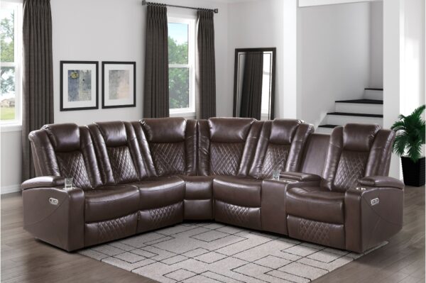 9366DB-SC Seating-Caelan Collection 3-Piece Power Reclining Sect...
