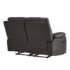9368BRW Seating-Dawson Collection 2pc Set: Sofa, Love