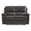 9368BRW Seating-Dawson Collection 2pc Set: Sofa, Love