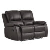 9368BRW Seating-Dawson Collection 2pc Set: Sofa, Love