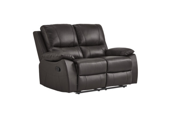 9368BRW Seating-Dawson Collection 2pc Set: Sofa, Love