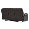 9368BRW-3 Double Reclining Sofa