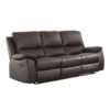 9368BRW Seating-Dawson Collection 2pc Set: Sofa, Love