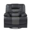 9388GRY Seating-Fabian Collection 2pc Set: Sofa, Love